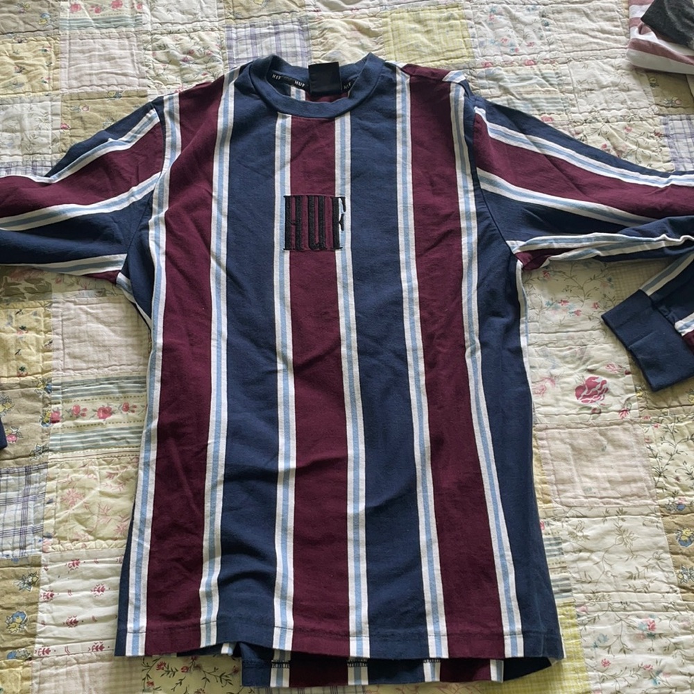 Long Sleeve Striped HUF Tee